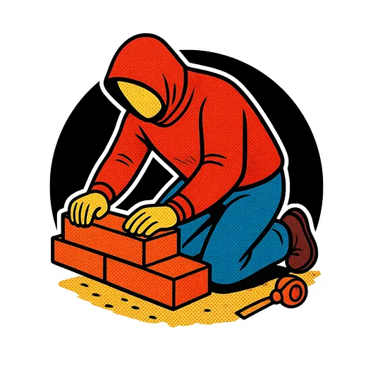 Original We Do Hardscape mason logo
